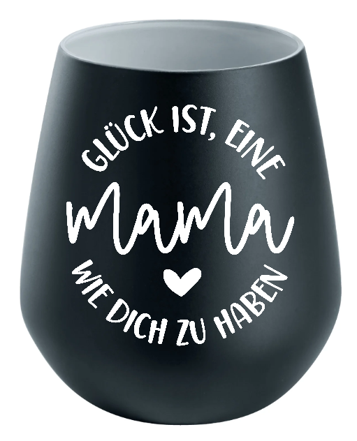 Lichtglas Muttertag "Glück ist eine mama wie dich zu haben"