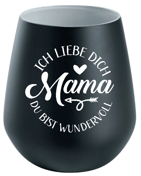 Lichtglas Muttertag "Ich liebe dich Mama du bist wundervoll"