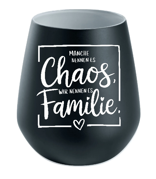 Lichtglas Familie "Manche nennen es Chaos wir nennen es Familie"