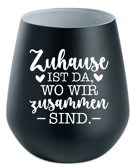 Lichtglas Familie "Zuhause ist da wo wir zusammen sind"