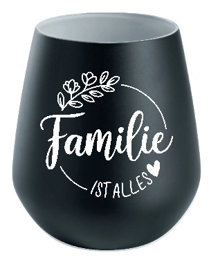Lichtglas Familie "Familie ist alles"