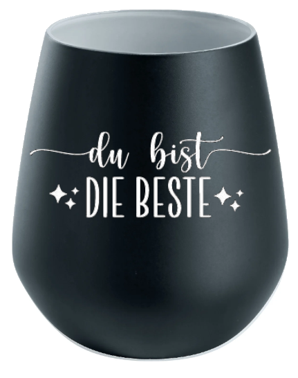 Lichtglas Freundschaft "Du bist die Beste"