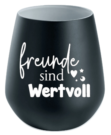 Lichtglas Freundschaft "Freunde sind wertvoll"