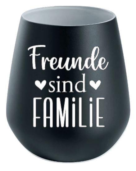 Lichtglas Freundschaft "Freunde sind Familie"