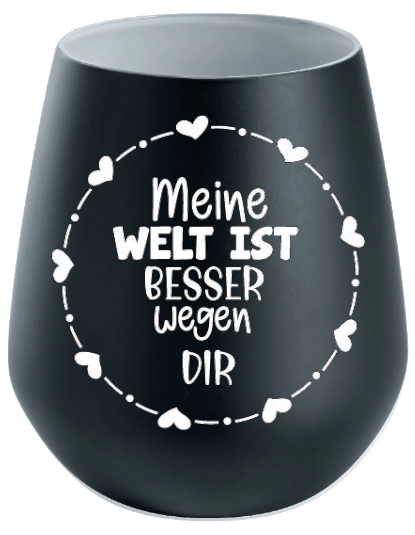 Lichtglas Freundschaft "Meine Welt ist besser wegen dir"