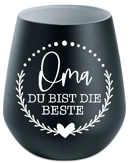 Lichtglas Oma "Du bist die Beste"
