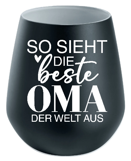 Lichtglas Oma "So sieht die beste Oma der Welt aus"