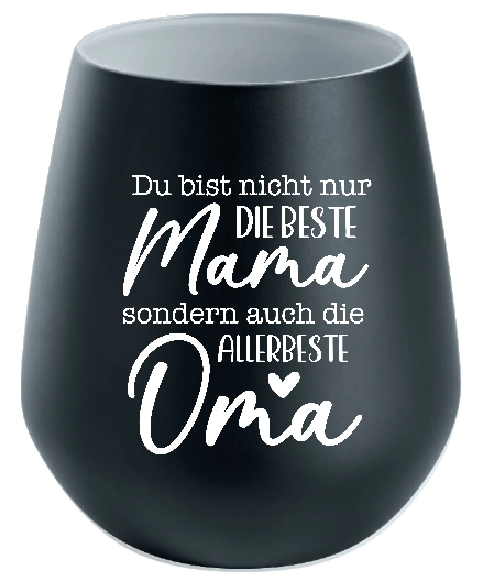 Lichtglas Oma "Du bist nicht nur die beste Mama sondern auch die allerbeste Oma"
