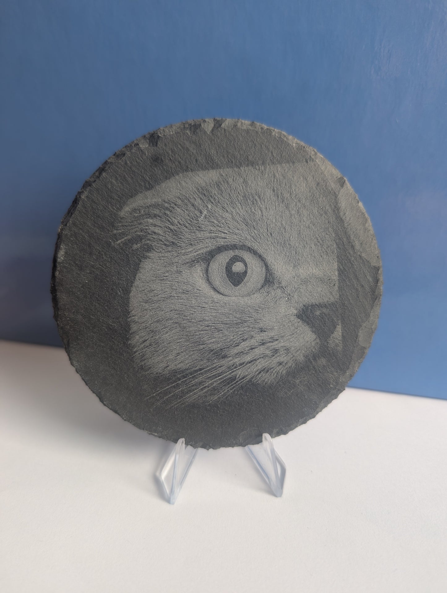 Schieferplatte Tierandenken (Eckig, Herzförmig Rund)