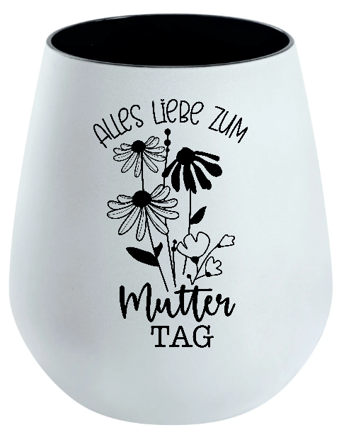 Lichtglas Muttertag "Alles liebe zum Muttertag Blumen"