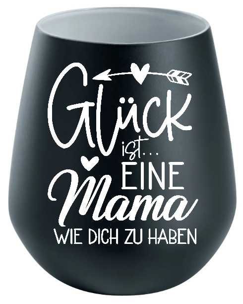Lichtglas Muttertag "Glück istz eine Mama wie dich zu haben" Typ2