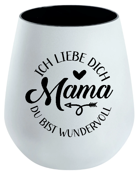 Lichtglas Muttertag "Ich liebe dich Mama du bist wundervoll"