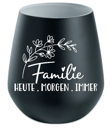 Lichtglas Familie "Familie heute morgen immer"