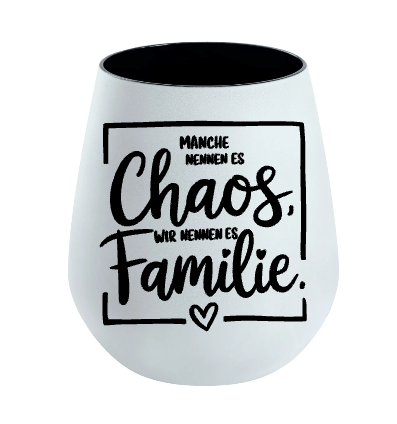 Lichtglas Familie "Manche nennen es Chaos wir nennen es Familie"