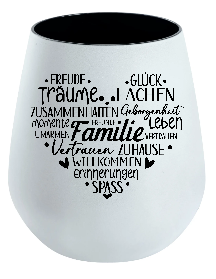 Lichtglas Familie "Herz Familie"