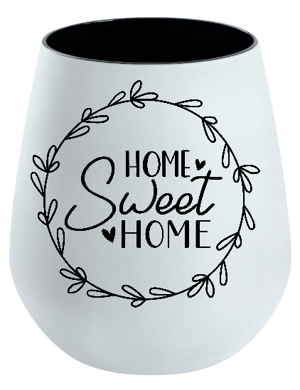 Lichtglas Familie "Home Sweet Home Kranz"