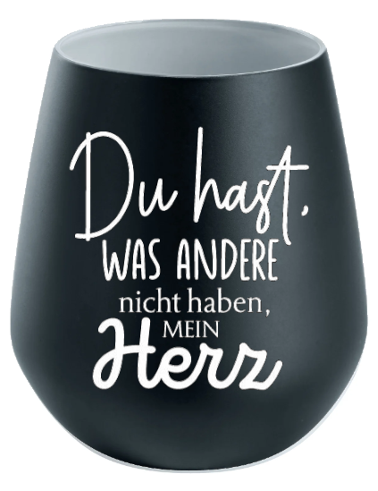 Lichtglas Freundschaft "Du hast was andere nicht haben mein Herz"