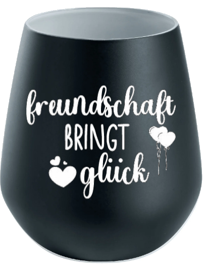 Lichtglas Freundschaft "Freundschaft bringt Glück"