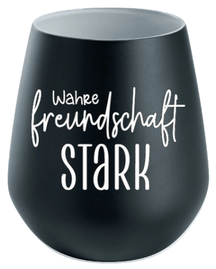 Lichtglas Freundschaft "Wahre Freundschaft Stark"