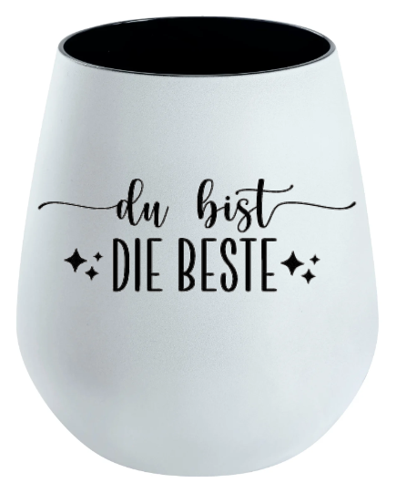 Lichtglas Freundschaft "Du bist die Beste"