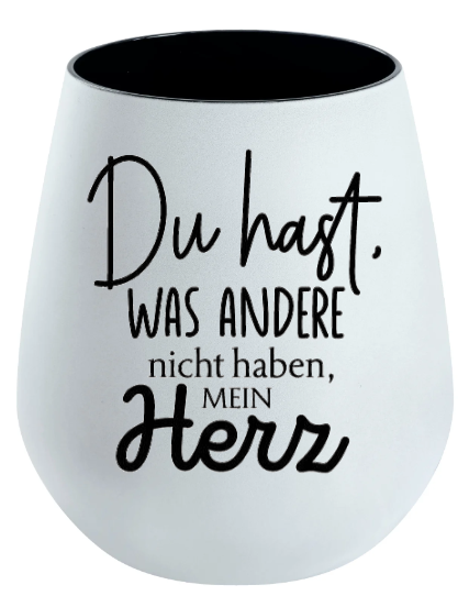 Lichtglas Freundschaft "Du hast was andere nicht haben mein Herz"