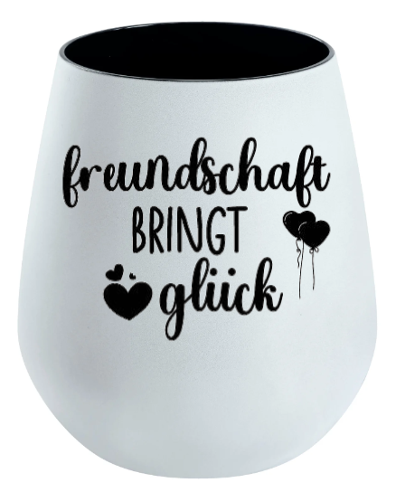 Lichtglas Freundschaft "Freundschaft bringt Glück"