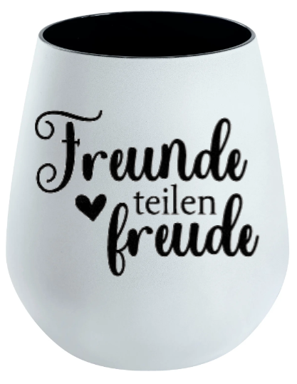 Lichtglas Freundschaft "Freunde teilen Freude"