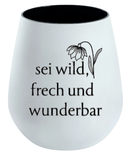 Lichtglas Freundschaft "Sei wild frech und wunderbar"
