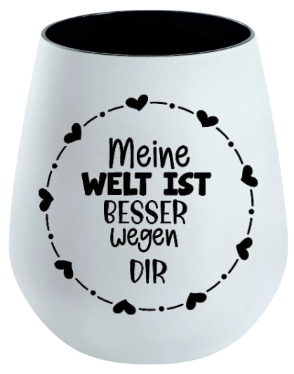 Lichtglas Freundschaft "Meine Welt ist besser wegen dir"