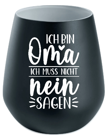 Lichtglas Oma "Ich bin Oma ich muss nicht nein sagen"