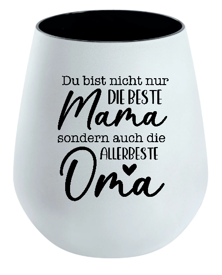Lichtglas Oma "Du bist  nicht nur die beste Mama sondern auch die allerbeste Oma"