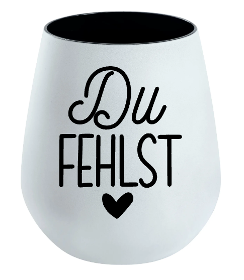 Lichtglas Trauer "Du fehlst"