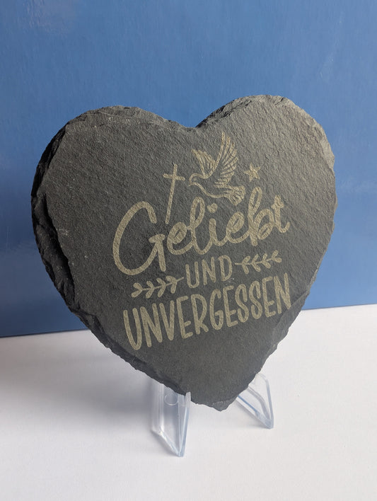 Schieferplatte Eckig Herzförmig Rund