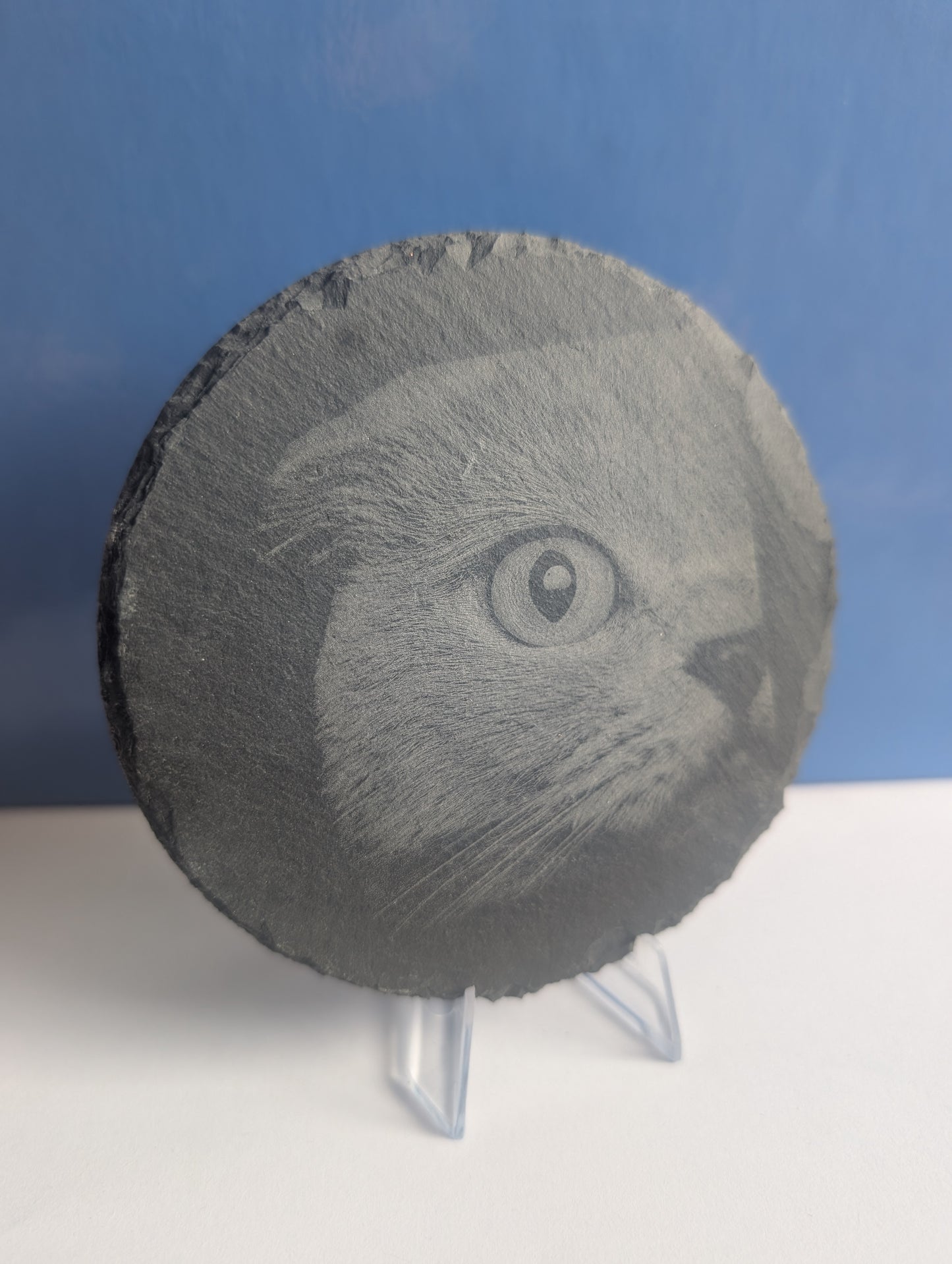 Schieferplatte für Grabkranz Rund